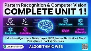 Pattern Recognition & Computer Vision - Unit 1 One Shot | IPU | All PYQs, Notes, Books, Practicals