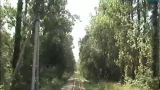 Перегон Озерная-Юный из тепловоза ТУ2-167 (МОЖД)