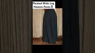 PLEATED WIDE LEG PALAZZO PANT #fashion #trending #trendingshorts #foryou #viral #viralvideo #pants