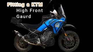 Установка переднего крыла KTM на мотоцикл #cfmoto 450 mt
