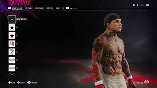 EA SPORTS UFC 4 Full Body Tattoo Design