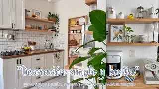 🍋🌿 DECORACI&Oacute;N COCINA PEQUE&Ntilde;A | AS&Iacute; TRANSFORM&Eacute; MI COCINA PARA EL VERANO, SENCILLA Y ACOGEDORA 🍋&zwj;🟩🌼