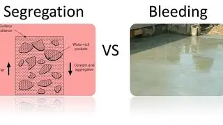 Segregation vs Bleeding in concrete in Hindi