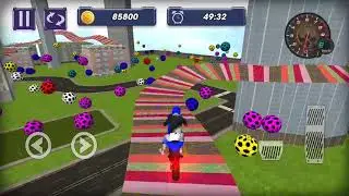 Superhero Bike Highway Racing Track City Stunts