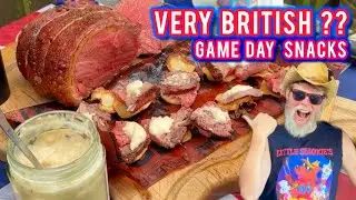 Roast Beef and Horseradish Bites on Parsnip Crisp | British Game Day Snack Recipe