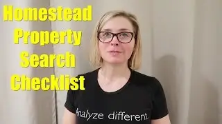 Homestead Property Search Checklist