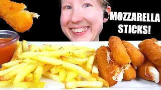 ASMR MOZZARELLA STICKS MUKBANG EATING SOUNDS