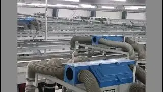 Autoconer machine upside hand ring frame machine upside view