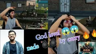 God level 😱😱nade by carryminati 🔥🔥 || carry challenging  @mortal,@scout op ,@dynamo.