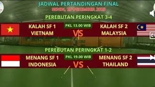LIVE FUTSAL U19 VIETNAM VS MALAYSIA,PEREBUTAN JUARA 3 & 4