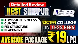 IIEST Shibpur Review 2025: Cutoff (GEN/OBC/SC/ST), Fees, Placements & IIEST Shibpur Campus Tour