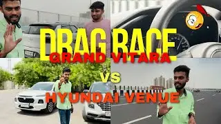 Drag Race - Finally Venue vS Grand Vitara | Top Speed - Reaction 🔥🔥 Delhi Mumbai Expressway  YouTube
