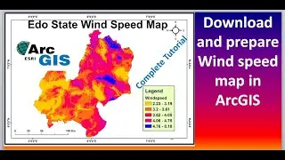 Download And Prepare Wind Speed Map In ArcGIS | Wind Energy Mapping