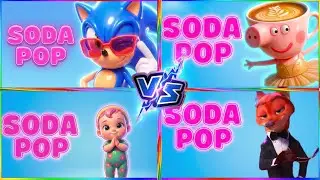 Sonic 🆚 Peppa 🆚 Baby 🆚 Fox