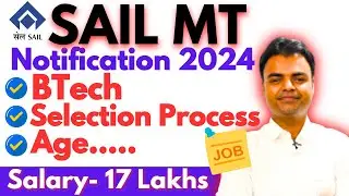SAIL Recruitment 2024, Salary, Selection Process, Latest Govt Jobs After BTech 2024