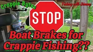 Boat brakes for crappie fishing? Yep!  #crappiefishing2024  #livescope #septembercrappiefishing
