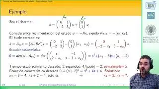 Control por realimentaci&oacute;n del estado: asignaci&oacute;n de polos (introducci&oacute;n) |  | UPV