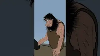 CAVEMAN COMEDY CARTOON FILM#cartoon #animation #fyp+208K#comedy #stoneage