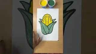 Relaxing Sand Art 🌽 | Satisfying Corn Painting with Real Sand Sounds #shorts