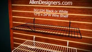 Slatwall Wire Flat Shelf