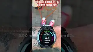 Did I run 5 miles in red high top converse? #beyondquit #mindset #runshorts #shorts #run