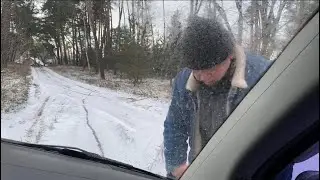По грибы с рулеткой! Вот это я  встрял,чуть не перевернулись,вызывали даже помощь! Светлана в шоке!