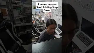 A normal day as a Small Printing Shop Owner #vlogging #vlog #printingbusiness