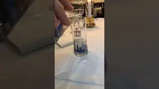 Raki and Water Mixing