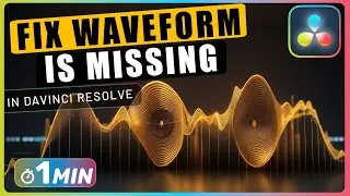 How to FIX Audio WAVEFORM is MISSING in Davinci Resolve
