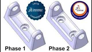 Modelarea unei piese in CATIA v5 tutorial video explicat detaliat 22 Modelmania 2019