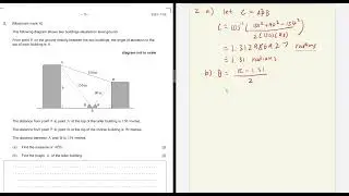 IB May 2023 SL Math Analysis and approaches Paper 2 TZ2 Question 2