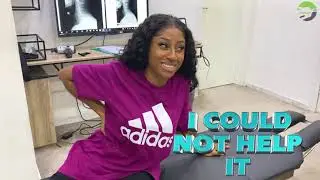 💃🏾Ifeoma Efiokwu💃🏾DANCER *FUNNY & SHOCKING* 1st Chiropractic Adjustment ~Chiropractor In Nigeria