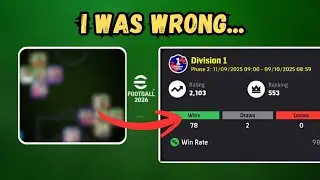 Я нарушил собственное правило… И это привело меня в Первый дивизион | eFootball 2026 Formation