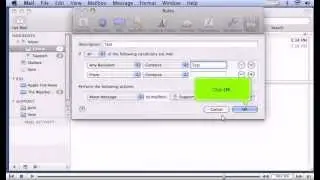 How to setup rules (filters) in Apple Mail