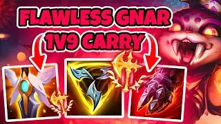 FLAWLESS GNAR 1V9 CARRY VS KLED TOP LANE!!! Season 15 Gnar Ranked Gameplay (League of Legends)