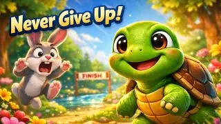 The Slow Turtle Who Never Gave Up 🐢✨ | Inspiring Kids Story About Patience & Perseverance#shortstory