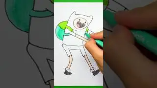 How to draw Finn The Human from Adventure Time #drawing #art #viral