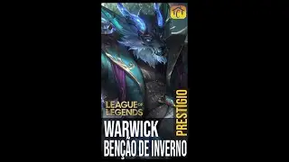 WARWICK BEN&Ccedil;&Atilde;O DE INVERNO PREST&Iacute;GIO LOL LEAGUE OF LEGENDS SKIN | CASADOCHAMPIER