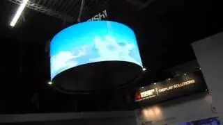Mitsubishi Curved OLED at ISE-2011