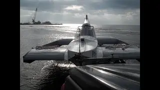2,1 km in 50 seconds! Wing in Ground Effect at highest efficiency. Airfoil-Flairboat WIG Craft A