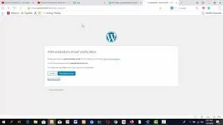 Administration Email Verification in WordPress | How to verify admin email in WordPress | Skip email