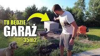 BUDOWA GARAŻU 35m2 ODCINEK ZERO - technologia budowania, plany, projekt, zgłoszenie