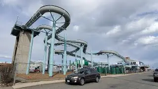 RIP Cascade Water Slide - This Landmark of Hampton Beach is in the process of getting torn down :(