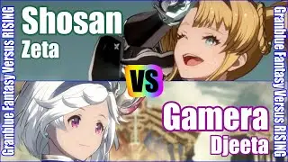 [GBVSR] (4K) Granblue Fantasy Versus Rising Rank match  Shosan (Zeta) vs Gamera (Djeeta)