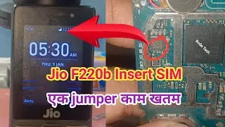 Jio f220b insert sim Solution | jio keyboard phone repairing no sim card | jumper ways
