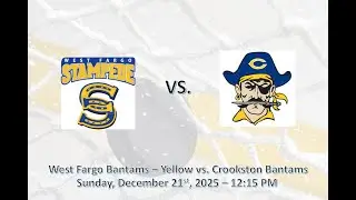 Crookston Pirates Bantams vs. West Fargo Bantam - Yellow