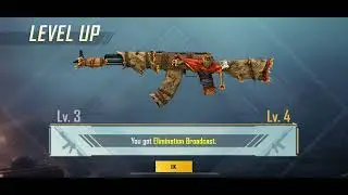 Upgrading wandering tyrant akm-lvl 4 | PUBG MOBILE!!!