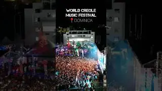 Dominica's World Creole Music Festival 2023 Night 1 Crowd 🇩🇲 #shorts #popcaan