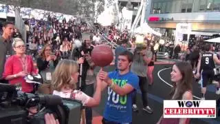 Josh Hutcherson at Celebrity Basketball Game