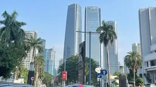 Jakarta city Indonesia drone view 2026